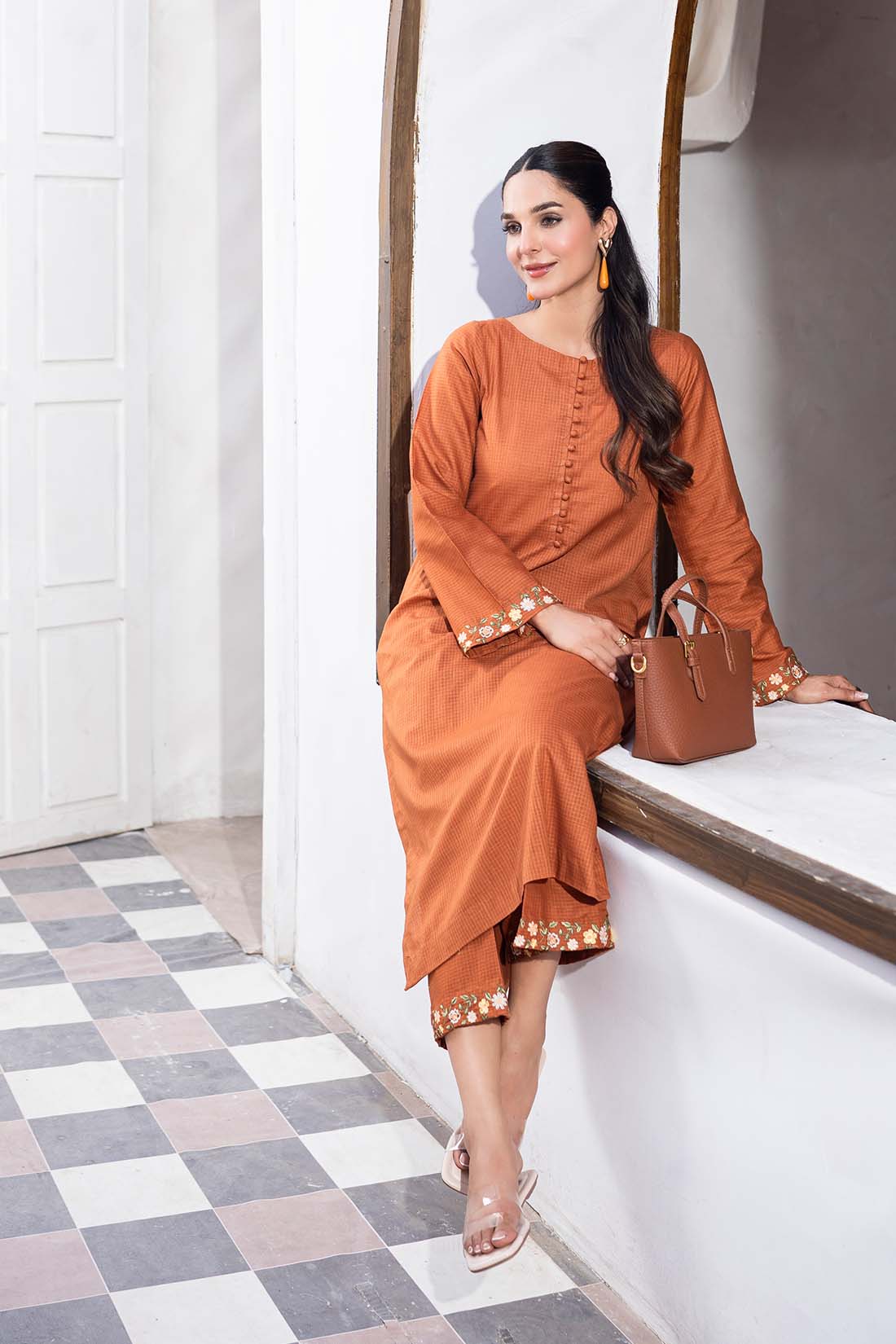 embroidered maxi dress